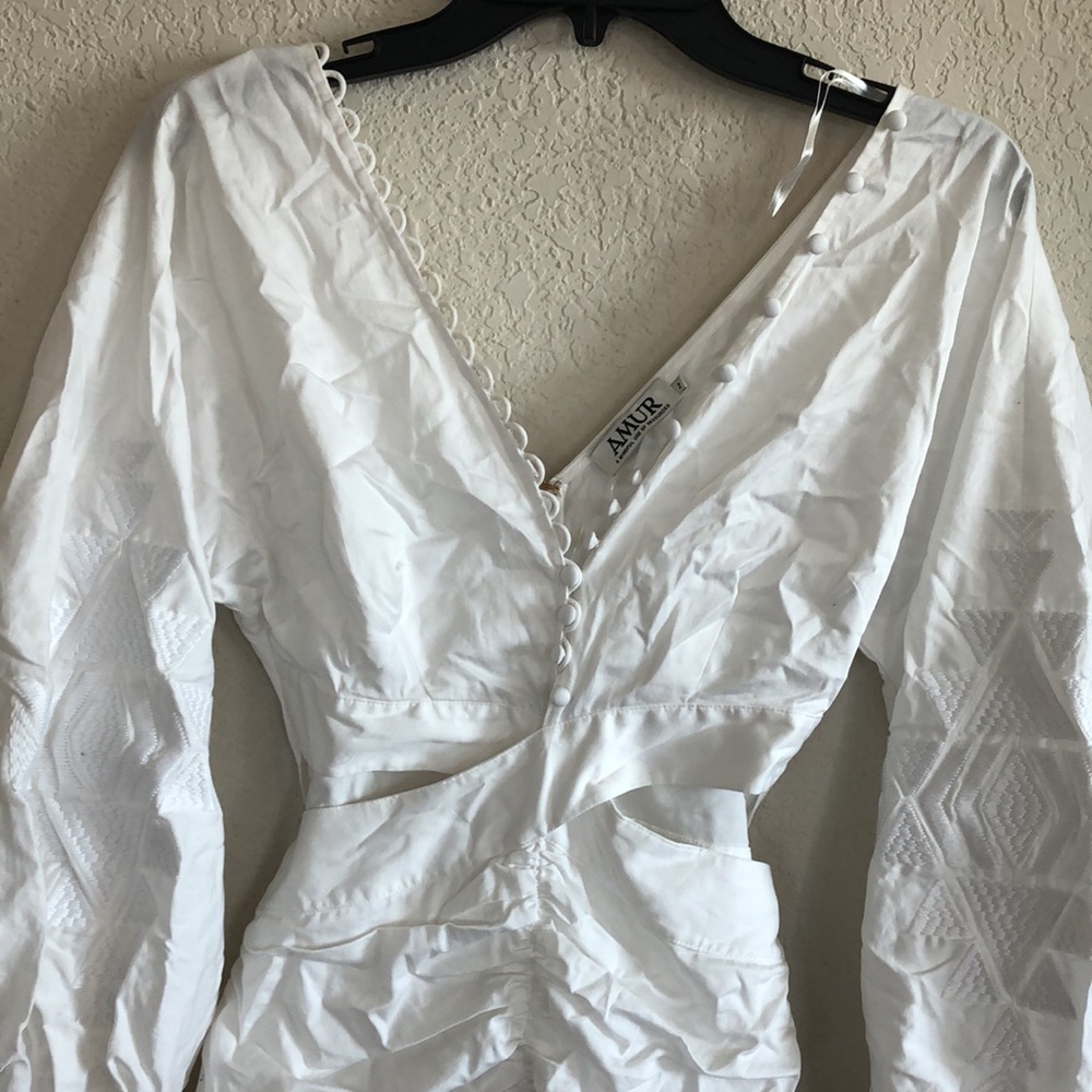 Amur Malika Midi Dress in White - Picture 8 of 15